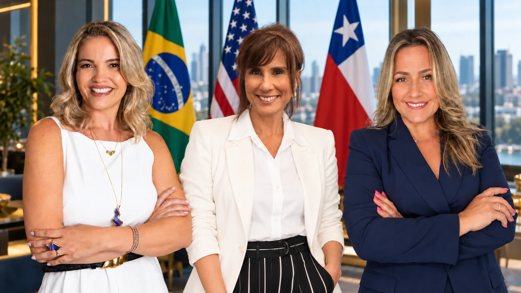 Geisy Valente, Juliana Armond and Patrícia Aguirre, partners of Business Enterprise Network