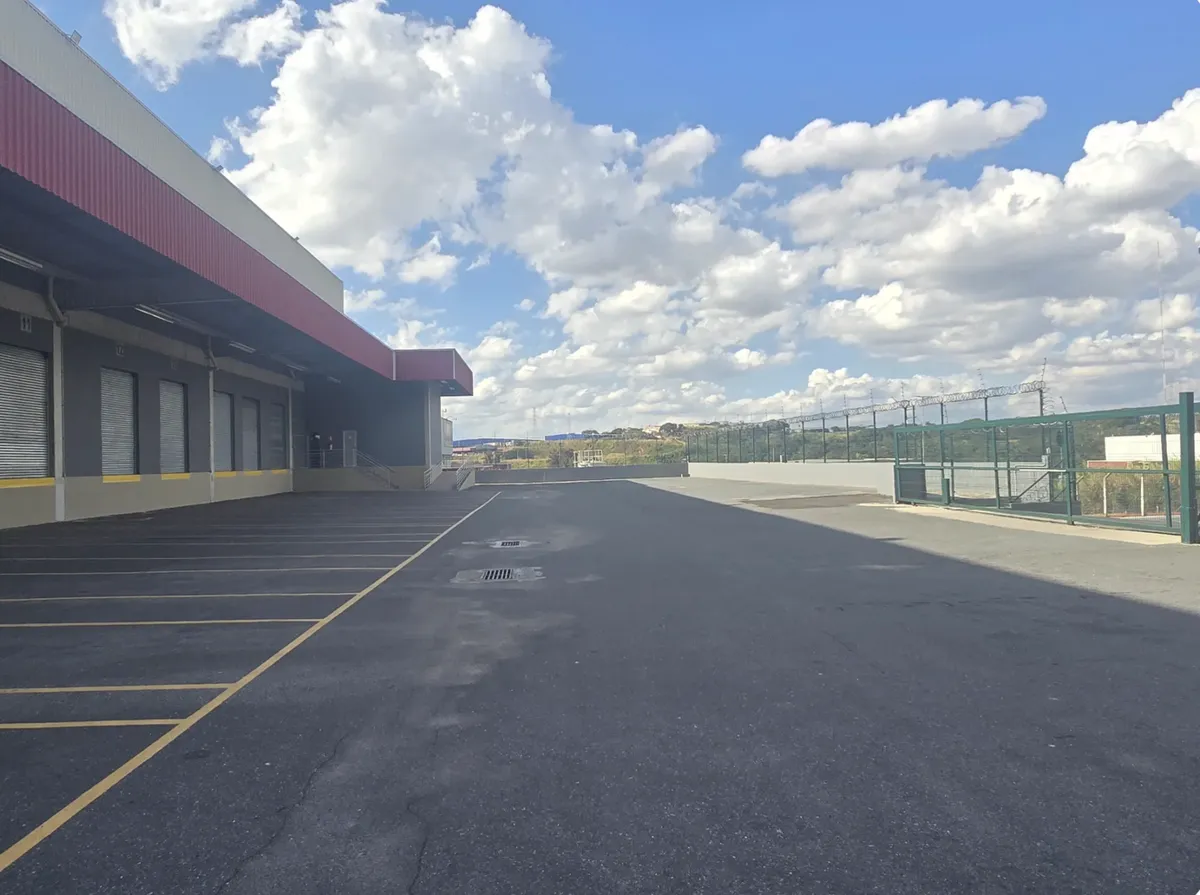 Covered loading docks and truck yard